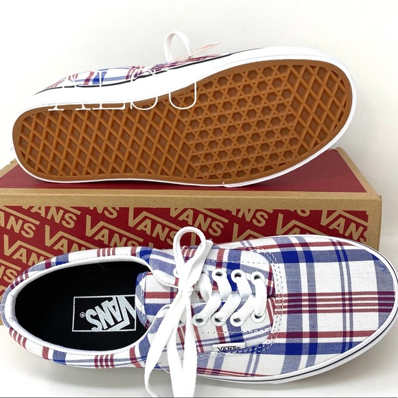 VANS ERA Plaid White Canvas Casual Skate Women’s Sneakers Size 6 VN0A4BV4VXW - Picture 10 of 15